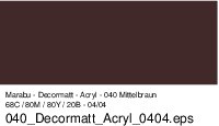 Marabu Decormatt 50ml 140105 040 Mittelbraun