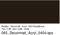 Marabu Decormatt 50ml 140105 045 Dunkelbraun