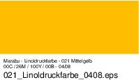 Marabu Aqua Linoldruckfarbe 250ml 021 Mittelgelb