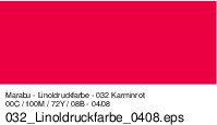 Marabu Aqua Linoldruckfarbe 250ml 032 Karminrot