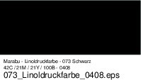 Marabu Aqua Linoldruckfarbe 250ml 073 Schwarz