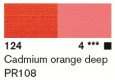 Lascaux Artist Acrylfarbe 45ml 124 PG4 Kadmiumorange dunkel