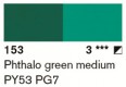 Lascaux Artist Acrylfarbe 45ml 153 PG3 Phthalogrün mittel