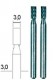 Proxxon Zylinderfräser Ø 3mm / 2 Stück (28722)