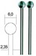 Proxxon Kugelfräser Ø 6mm / 2 Stück (28725)