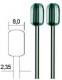 Proxxon Zylinderfräser Ø 8mm / 2 Stück (28726)