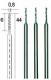 Proxxon Mikro-Stahlbohrer 0,8mm / 3 Stück (28852)