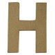 Buchstabe 10cm aus Pappmaché "H"