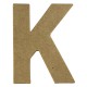 Buchstabe 10cm aus Pappmaché "K"