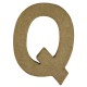 Buchstabe 10cm aus Pappmaché "Q"