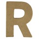 Buchstabe 10cm aus Pappmaché "R"