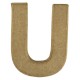 Buchstabe 10cm aus Pappmaché "U"