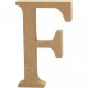 Buchstabe 13cm aus MDF "F"