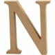 Buchstabe 13cm aus MDF "N"