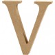 Buchstabe 13cm aus MDF "V"
