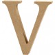 Buchstabe 13cm aus MDF "V"