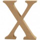 Buchstabe 13cm aus MDF "X"