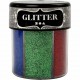 Glitter - 6 Farben im Mehrfachstreuer