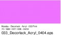 Marabu Decorlack 50ml 113005 033 Pink
